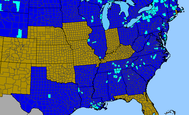 The range of Euphorbia helioscopia